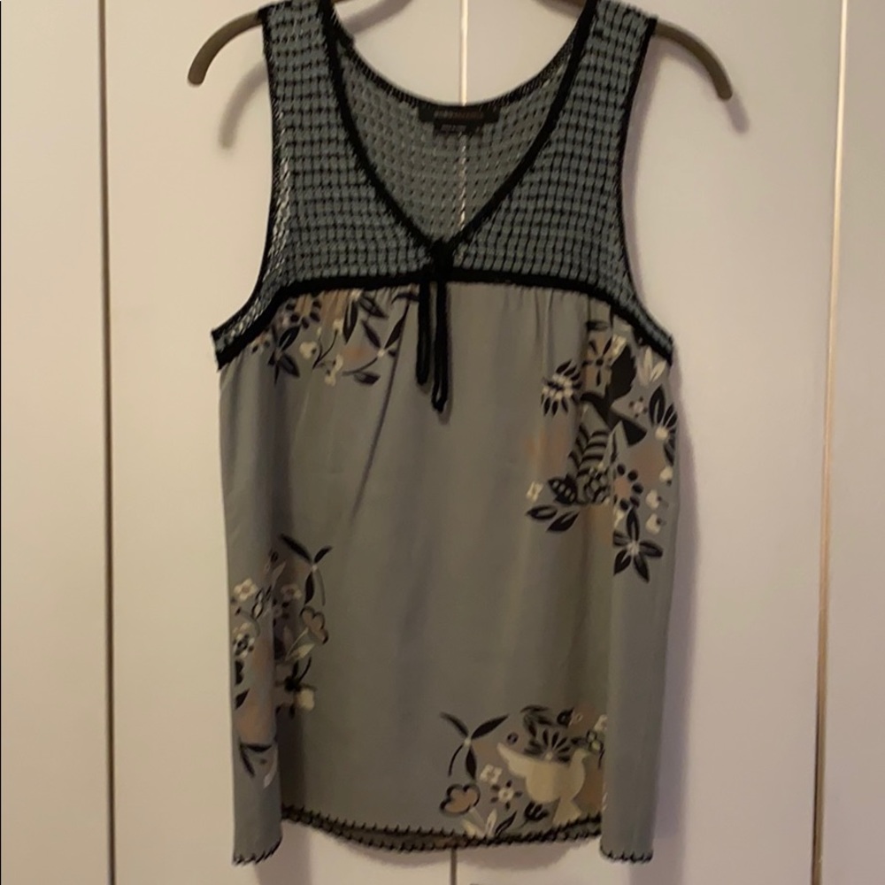 BCBG Max Azria Sleeveless Silk Top